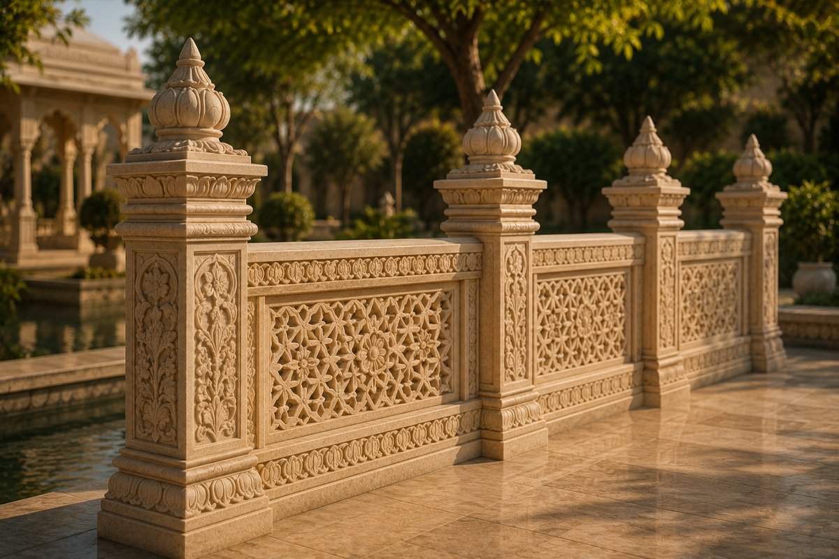 Stone Pillar Railing